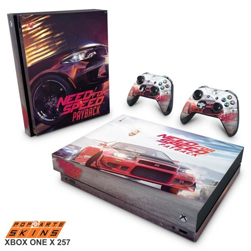 Xbox One X Skin - Need For Speed Payback Adesivo Brilhoso