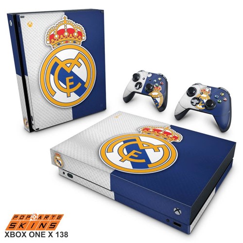 Xbox One X Skin - Real Madrid Adesivo Brilhoso