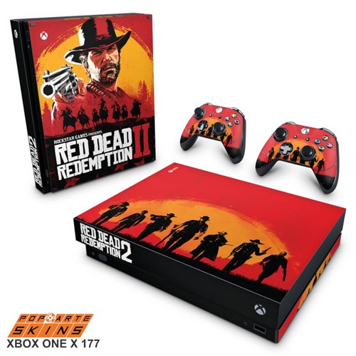 Xbox One X Skin - Red Dead Redemption 2 Adesivo Brilhoso