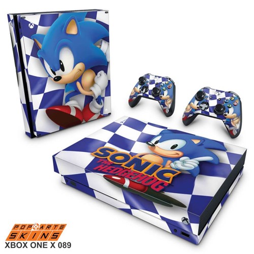 Xbox One X Skin - Sonic The Hedgehog Adesivo Brilhoso