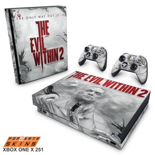 Xbox One X Skin - The Evil Within 2 Adesivo Brilhoso