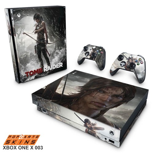 Xbox One X Skin - Tomb Raider Adesivo Brilhoso