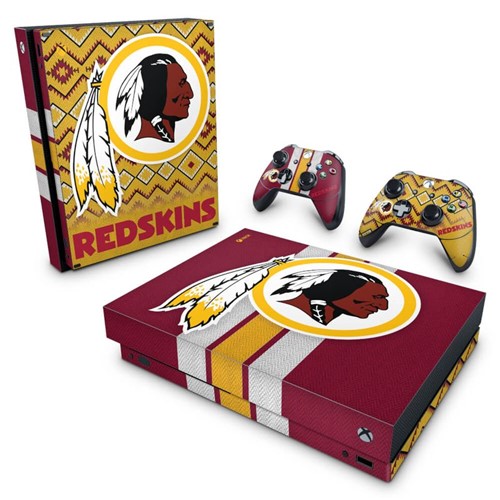 Xbox One X Skin - Washington Redskins NFL Adesivo Brilhoso