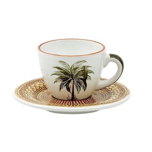 Xícara Café em Cerâmica Palha Palmeira