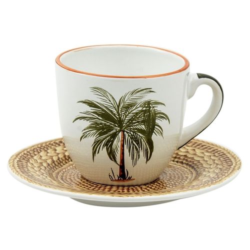 Xícara Chá em Cerâmica Palha Palmeira