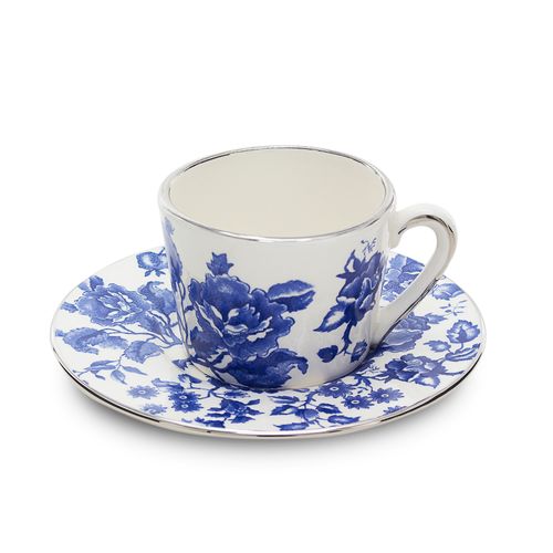 Xícara de Chá em Cerâmica Azul Marinho