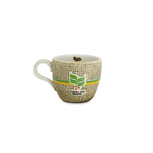 Xícara de Chá Sem Pires Cerâmica 150 Ml Cafés do Brasil MondoCeram - CER 220