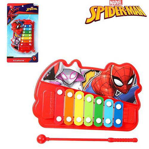 Xilofone Musical Infantil Homem Aranha/Spider Man na Cartela 8792507