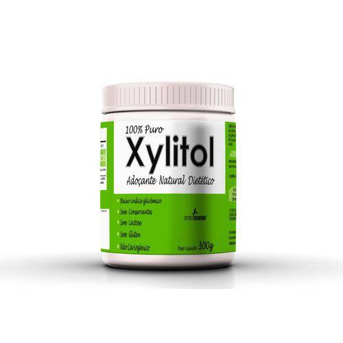 Xylitol 100% Puro - Adoçante Dietético 300g - Sports Nutrition