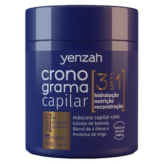 Yenzah Cronograma Capilar 3 em 1 - Máscara de Tratamento 480g