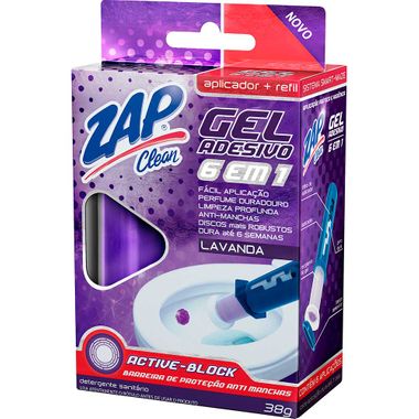 Zap Clean Gel Adesivo Aparelho Lavanda 38g