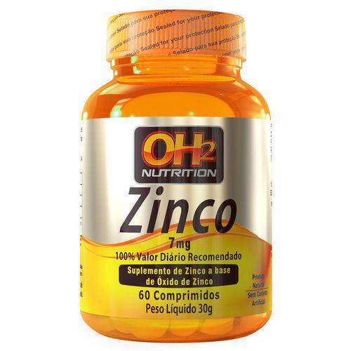 Zinco 7mg - 60 Comprimidos - OH2 Nutrition