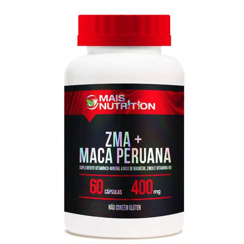 ZMA + Maca Peruana 400mg 60 Capsulas Mais Nutrition