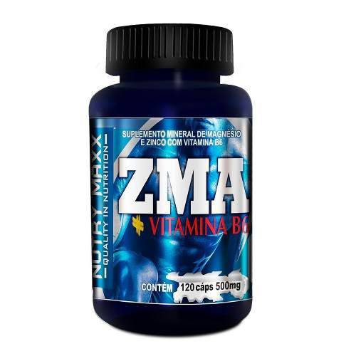 Zma - Supl. Mineral de Magnésio e Zinco com Vitamina B6 120 Cáps. 500mg - Estímulo de Testosterona