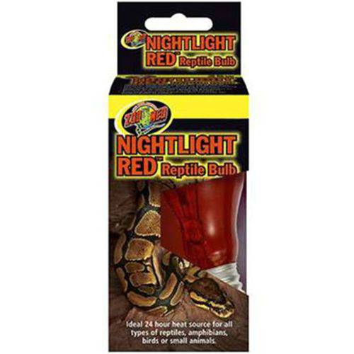 Zoomed Nightlight Red Reptile Bulb Nr-60 60W ( Lampada Aquecimento Noturna Luz Vermelha ) 127V