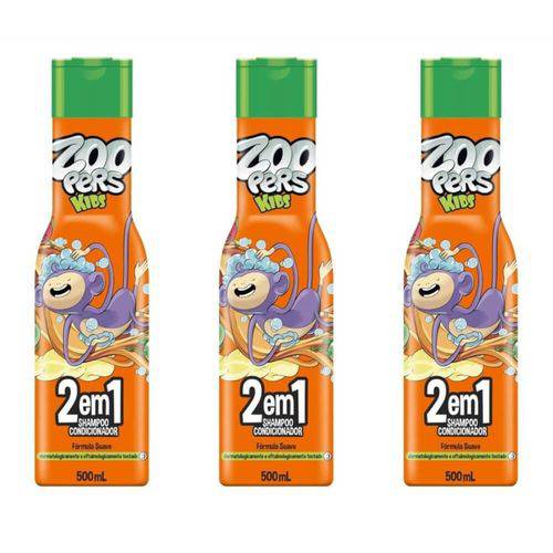 Zoopers Kids 2em1 Shampoo 500ml (kit C/03)