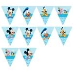 10 Bandeirolas Triangular Mickey Baby