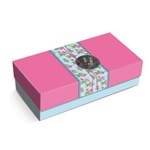 10 Caixas Box Organizadora Floral Azul Rosa M Festa