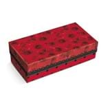 10 Caixas Box Organizadora Floral Vermelho Gg Festa