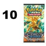 10 Pokemon Booster Cerco de Vapor