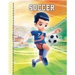 4 X Cadernos 1 Matéria Capa Dura 2019 Soccer Real.aumentada 96 Folhas