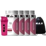 4x Max Shake Emagrecedor + Coqueteleira + Mochila Max Titanium