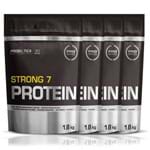 4x Whey Protein Strong 7 1800g Cada + Coqueteleira - Probiótica