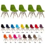 5 Cadeiras Eiffel Eames Dsw Várias Cores - (verde)