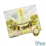 50 Cartões com Medalha de Nossa Senhora de Fátima | SJO Artigos Religiosos