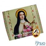 50 Cartões com Medalha de Santa Terezinha | SJO Artigos Religiosos