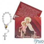 50 Cartões com Mini Terço de Nossa Senhora Carmo | SJO Artigos Religiosos
