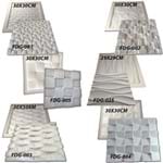 6 Formas de Plástico com Borracha Gesso 3d Kit-6 Digitalartrio