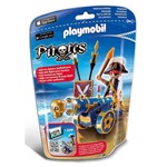 6164 Playmobil - Soft Bags Piratas - Canhão Azul
