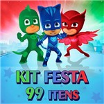 A0-kit Festa Pj Masks - 99 Itens