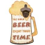 Abridor de Garrafa de Parede Ice Cold Beer Enjoy Your Time