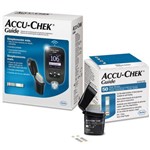 Accu-chek Guide Kit Monitor de Glicemia com Tiras Teste + Accu-chek Guide 50 Tiras Reagentes
