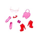 Acessórios Barbie Calçados, Bolsa e Óculos - Mattel