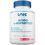 Ácido L-aspártico 500mg 60 Cáps Unicpharma