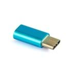Adaptador OTG Micro USB para USB Tipo C 3.1 Azul