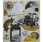 Adesivo 3d Piratas Ad1583 - Toke e Crie