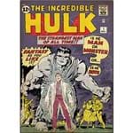 Adesivo de Parede Incredible Hulk Issue #1 Comic Cover Giant Wall Decal Roommates Colorido (46x12,8x2,8cm)
