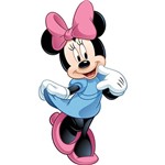 Adesivo de Parede Mickey & Friends Minnie Mouse Roommates Azul/Rosa/Preto (101,6x45,7cm)