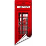 Adesivo Decorativo para Porta Londres Cabine Telefonica