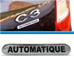 Adesivo Emblema Automatique Resinado - C3 C4 - Todos