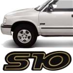 Adesivo Emblema do Paralama S10 1997 a 2001 - Dourado