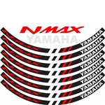 Adesivo Friso Refletivo Resinado Roda Moto Yamaha Nmax 160