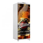 Adesivo Geladeira Envelopamento Porta Cerveja Miller - Até 1,50x0,60 M