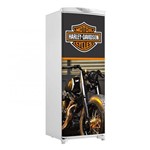 Adesivo Geladeira Envelopamento Porta Harley Davidson Moto - Até 1,50x0,60 M