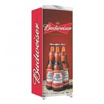 Adesivo Geladeira Envelopamento Total 3 Garrafas Budweiser - Até 1,50x0,60 M