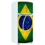 Adesivo para Envelopamento de Geladeira Porta - Bandeira do Brasil
